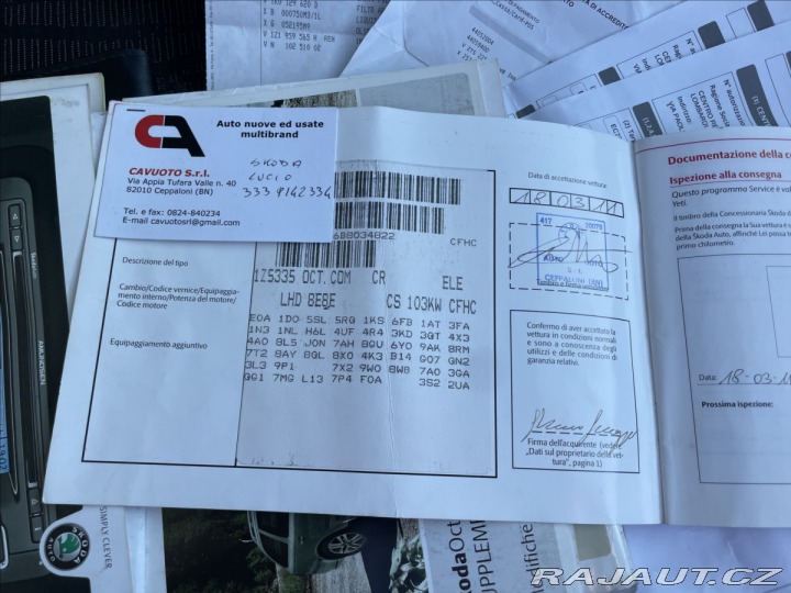 Škoda Octavia 2,0 TDi 103kw GPS CFH chy 2011