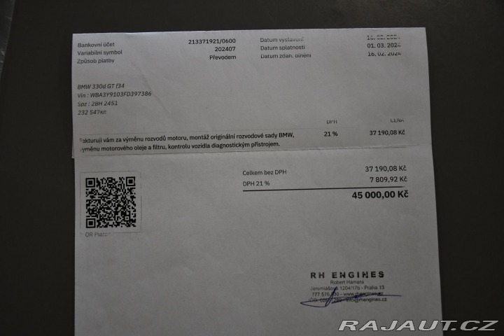 BMW 3 330d TAŽNÉ PO ROZVODECH 2014