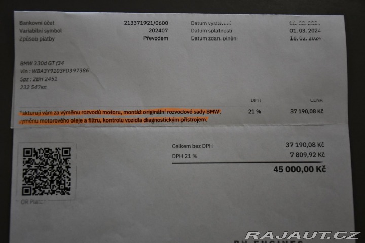 BMW 3 330d SPORT TAŽNÉ PO ROZVO 2014