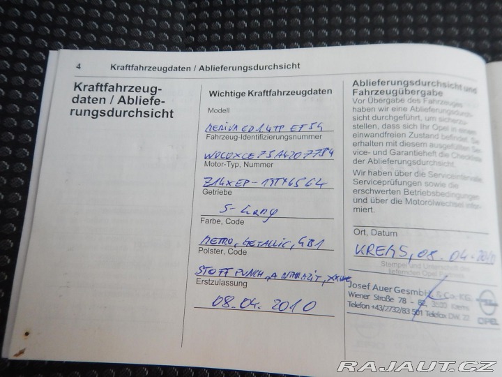 Opel Meriva 1.4i, DIGIKLIMA, TAŽNÉ 2010