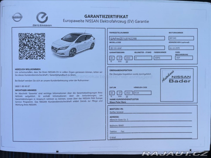 Nissan Leaf e+ 62kW N-CONNECTA*Tepeln 2022