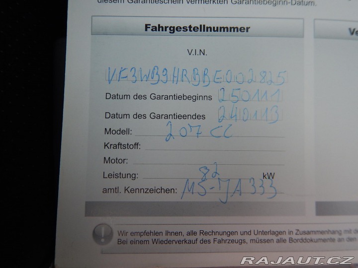 Peugeot 207 CC 1.6 HDI, DIGIKLIMA 2011