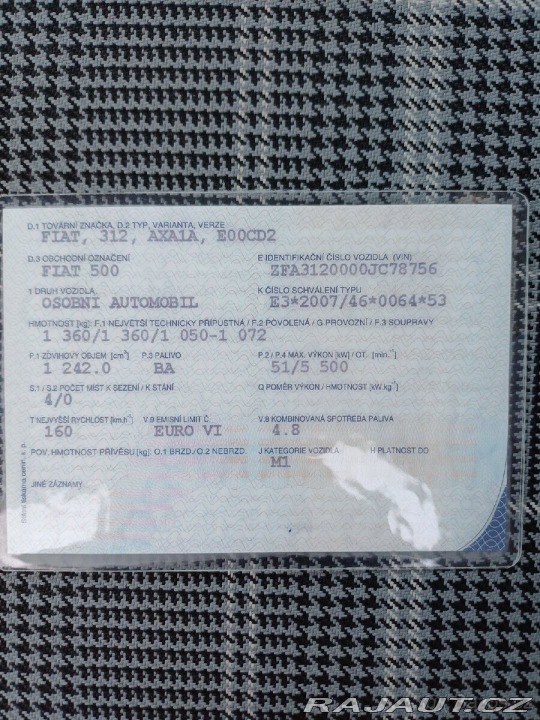 Fiat 500 1,2   51kw , rok v.2019 2019