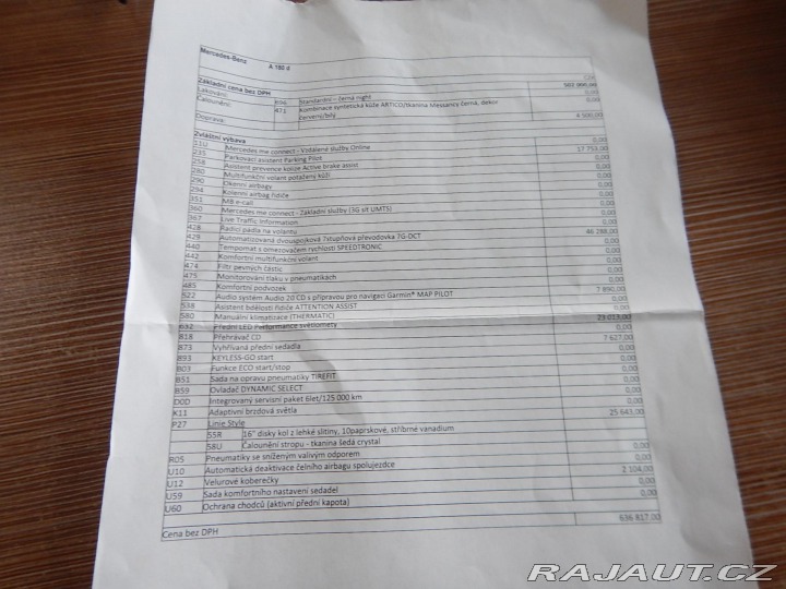 Mercedes-Benz A A 180 D, ČR, AUTOMAT 2018