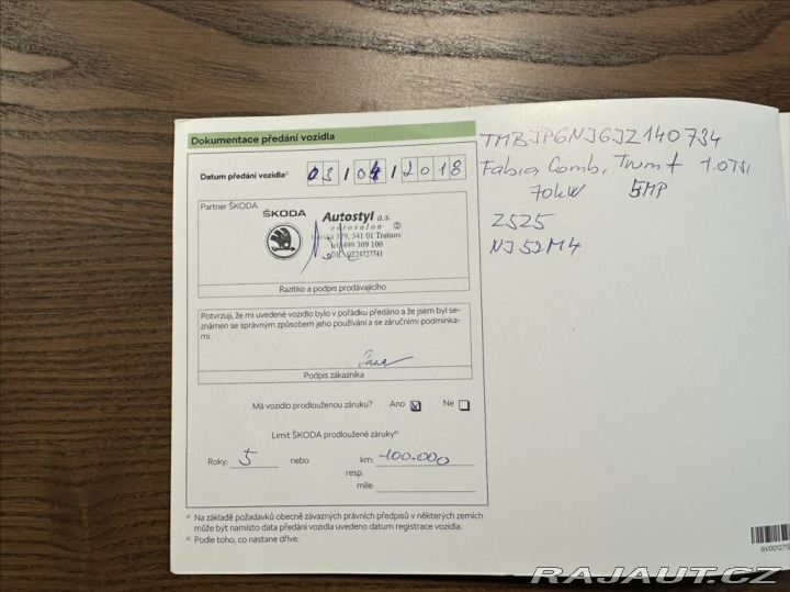 Škoda Fabia 1,0 TSI 95PS III Trumf 2018