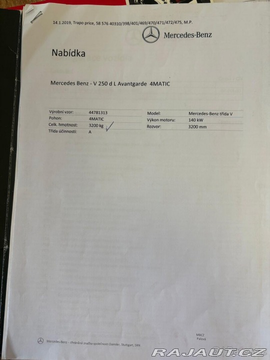 Mercedes-Benz V 2,2   250 d L Avantgarde 1800