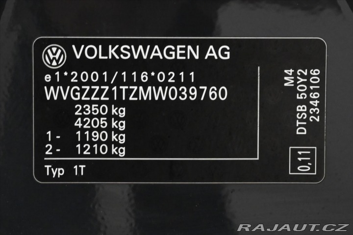 Volkswagen Touran 2,0 TDI 110 KW DSG 7 MÍST 2021