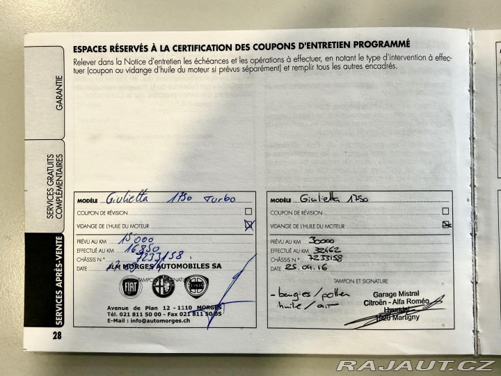 Alfa Romeo Giulietta 1,75 TBi REZERVACE 2013