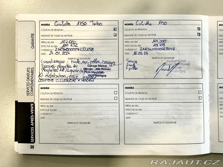 Alfa Romeo Giulietta 1,75 TBi REZERVACE 2013