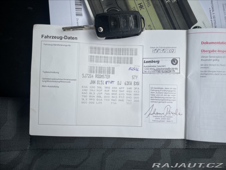 Škoda Roomster 1,4 i 16V 63kw Klima, ESP 2007