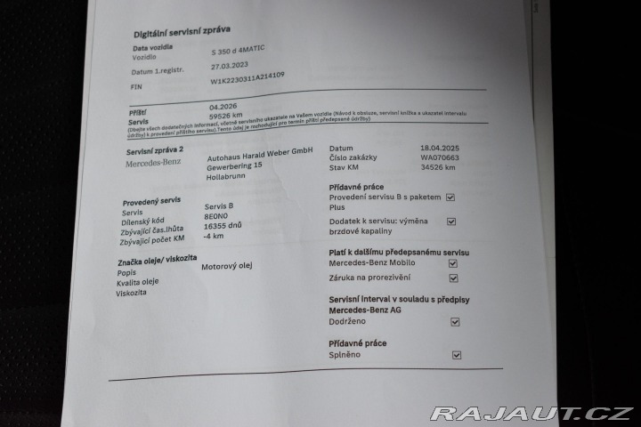 Mercedes-Benz S S 350d AMG*4M*AIR*HEAD-UP 2023