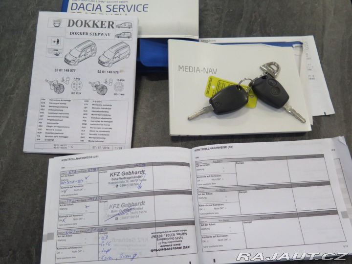 Dacia Dokker 1.2TCe,navi,klima,tažné 2015