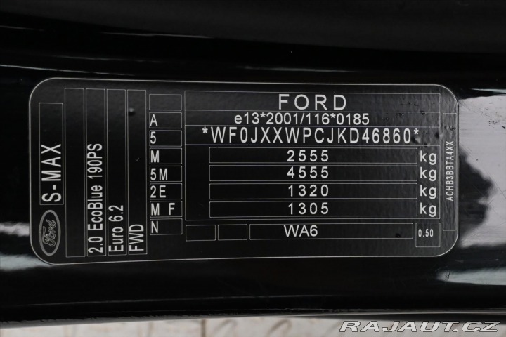 Ford S-MAX 2,0 TDCI 140 kW AT8 Záruk 2019