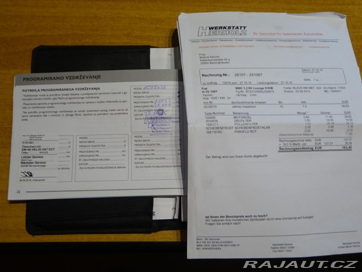 Fiat 500 1.2i 51kW Cabrio Lounge 2013