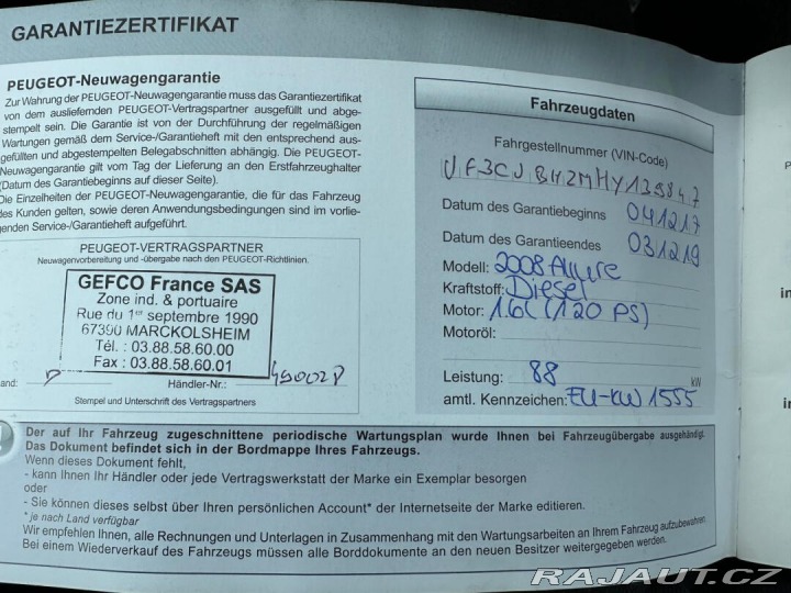 Peugeot 2008 1.6Hdi 88kw Allure 2017