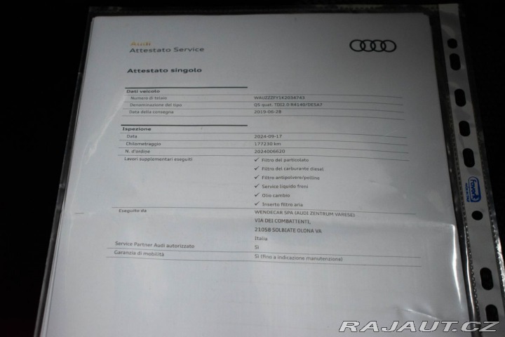 Audi Q5 40 TDI S-LINE* REZERVACE 2019