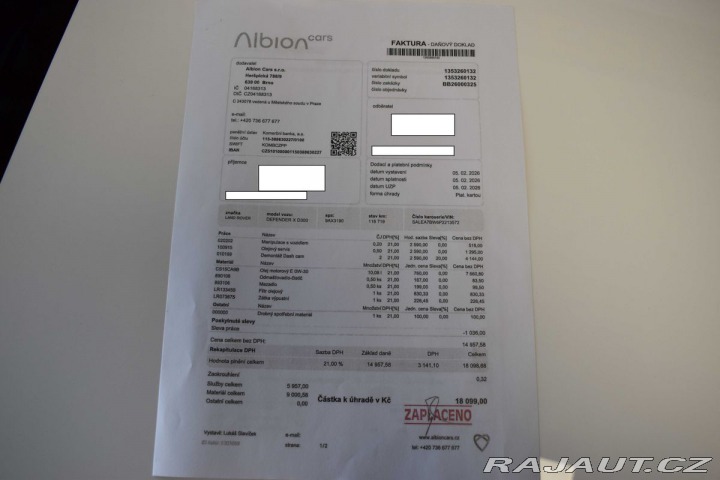 Land Rover Defender 110 D300 SE *ZÁRUKA*TAŽNÉ 2023