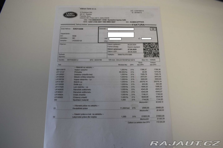 Land Rover Defender 110 D300 *REZERVACE* 2023