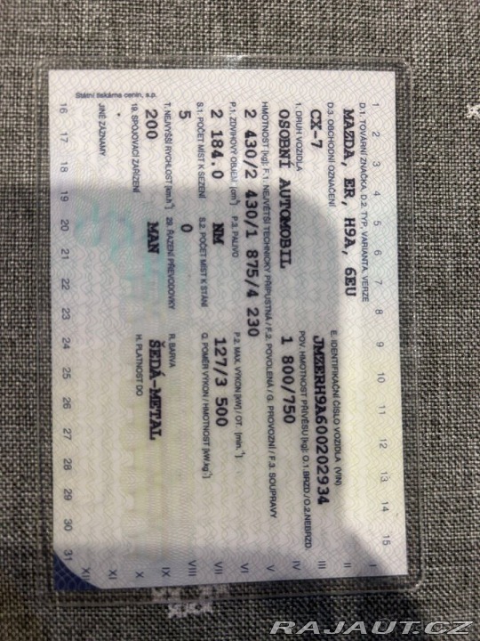 Mazda CX-7 2,2   PRODÁM 2009