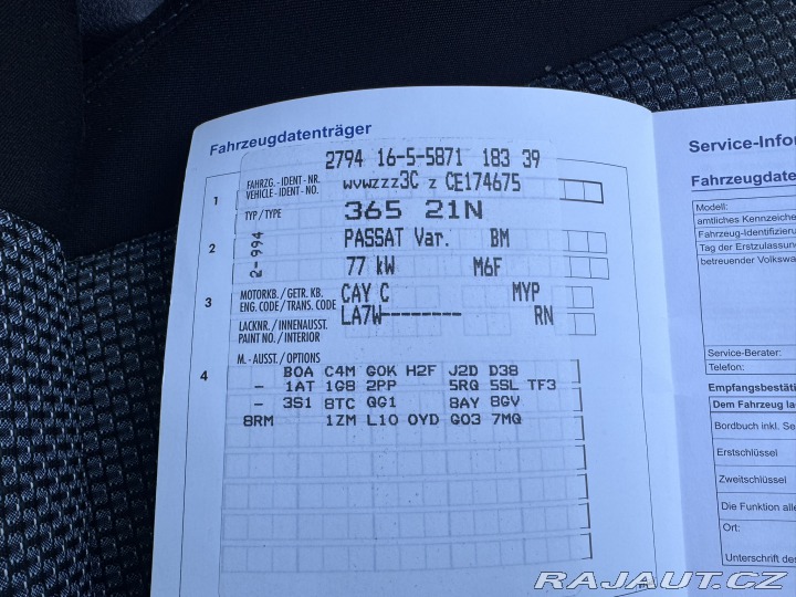 Volkswagen Passat 1,6 TDI 77 KW KOLA STK 2012