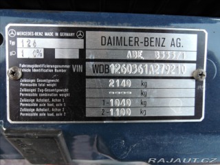 Mercedes-Benz S 5,0 SE 500 W126 pouze 108 1986
