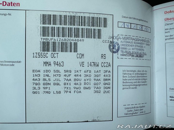 Škoda Octavia RS 2,0TSI 147 Kw DSG 2010