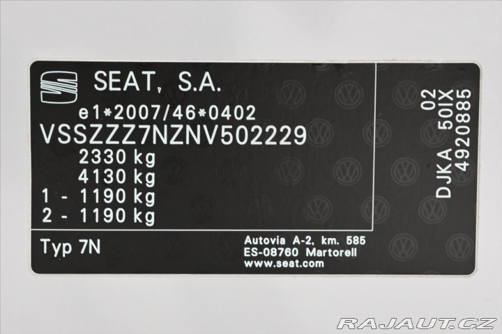 Seat Alhambra 1,4 TSI 110 kW FR-Line Zá 2022