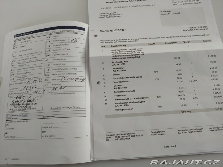 Volkswagen Passat B8, 2.0 TDI,Tažné,Rozvody 2016