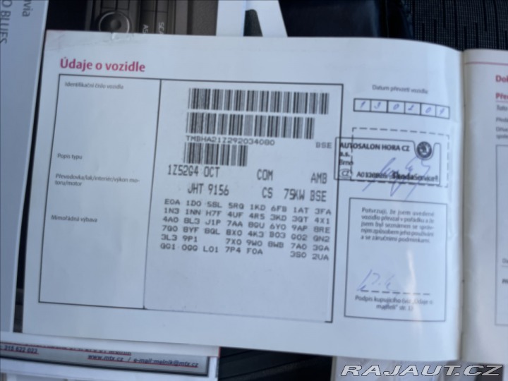 Škoda Octavia 1,9 TDi 77kw CZauto Klima 2010