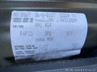 Škoda Rapid 1,2 TSi 66kw Style Radar 2016