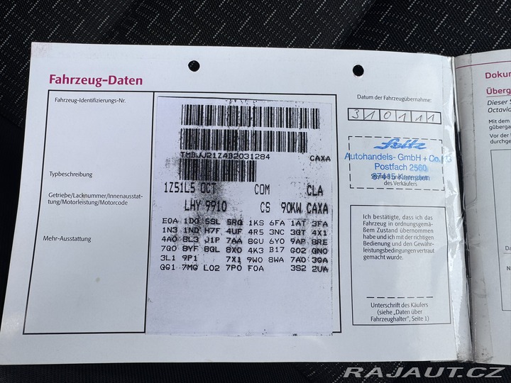 Škoda Octavia 1,4 TSI 90 KW STK TAŽNÉ 2011