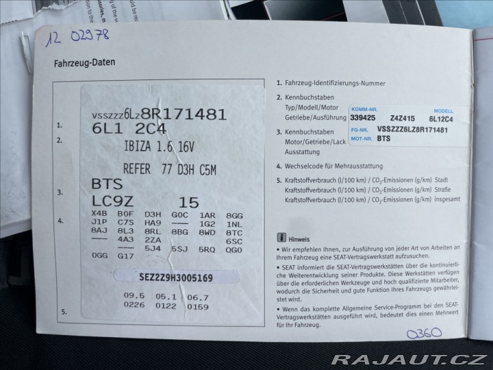 Seat Ibiza 1,6 i 77kw Klimatronic, b 2008