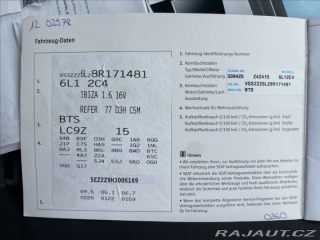 Seat Ibiza 1,6 i 77kw Klimatronic, b 2008