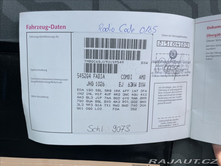 Škoda Fabia 1,4 i 16V Klimatronic ESP 2009