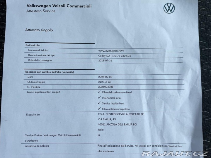Volkswagen Caddy 2,0 TDi 5míst D.Klima*PDC 2018