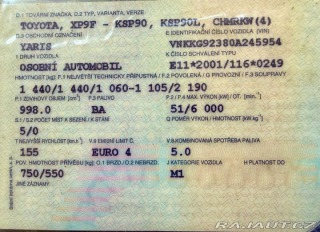 Toyota Yaris 1,0 2009