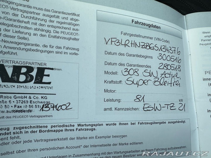 Peugeot 308 1.2 Turbo 81kw 2016