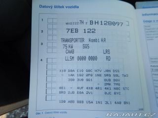 Volkswagen Transporter 2.0 TDI, KLIMA, 6 MÍST 2011