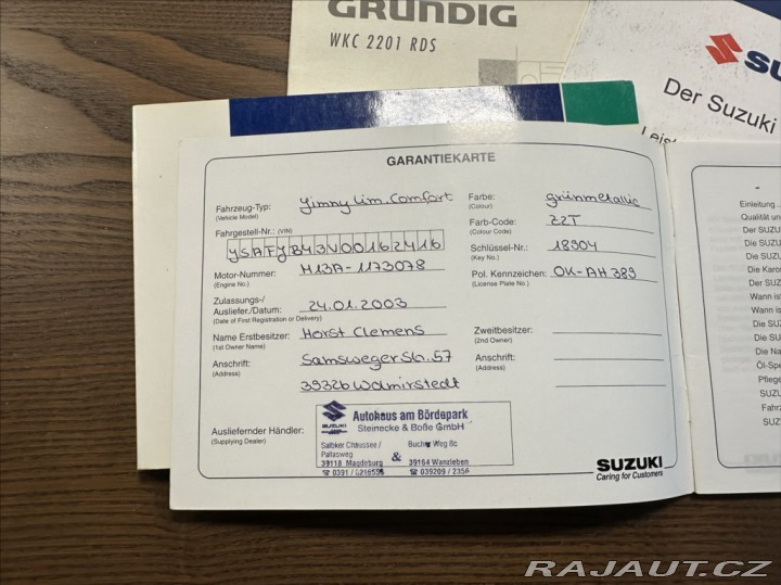 Suzuki Jimny 1,3 82PS  Comfort 4x4 2003