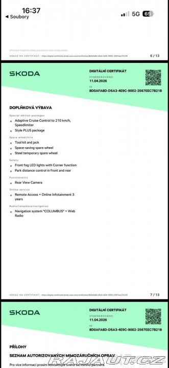 Škoda Octavia 1,0   Tsi 81 Kw, rok 2021 2021