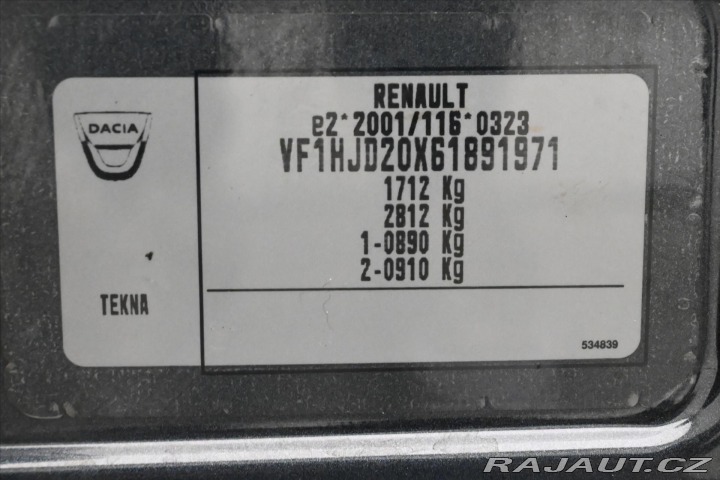 Dacia Duster 1,6 SCe 84kW tažné Záruka 2019