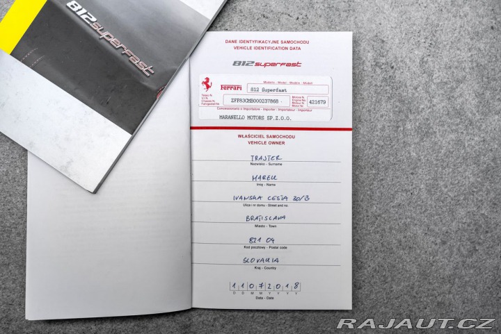 Ferrari 812 Superfast Lift, 360 kamer 2018