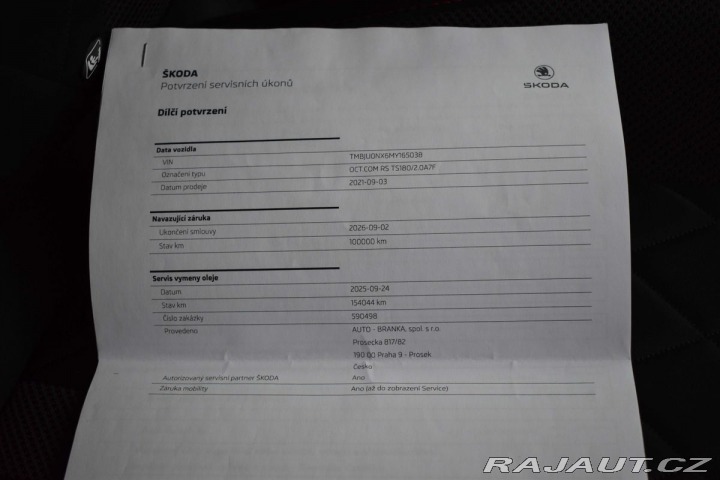 Škoda Octavia RS 2.0TSI DSG*TAŽNÉ*HUD*D 2021