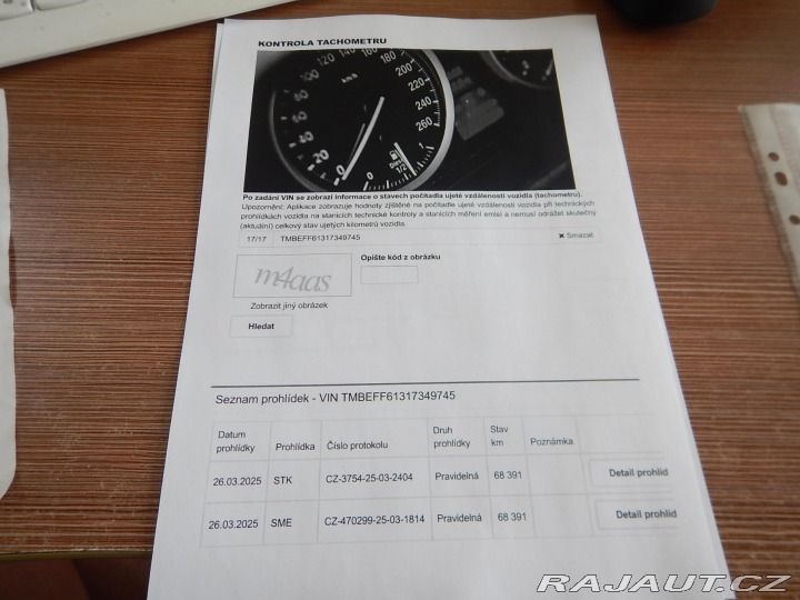 Škoda Felicia 1.3 MPI, ČR, EURO II 2001