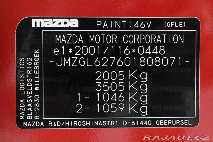 Mazda 6 2,0 SkyActiv-G 121 kW Zár 2022