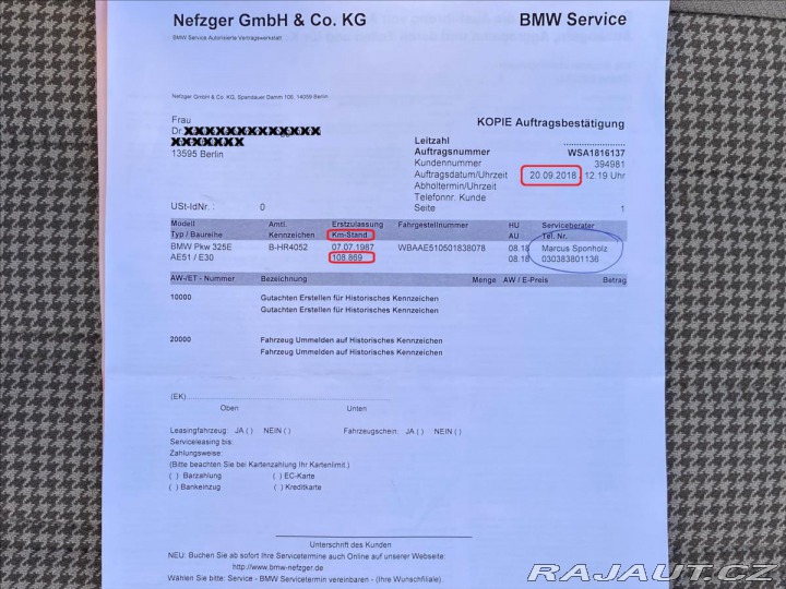 BMW 3 2.7 325e 114.450km! Plná 1987