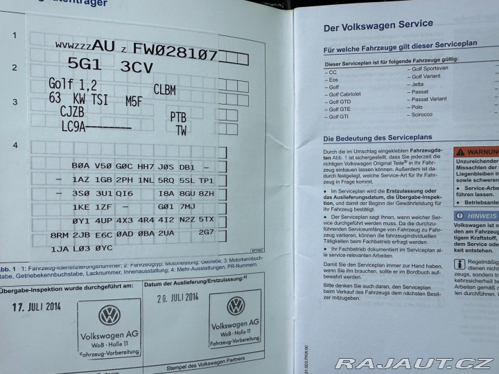 Volkswagen Golf 1.2Tsi 63kw CUP 2014
