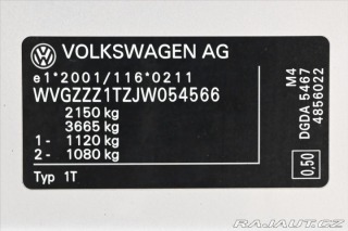 Volkswagen Touran 1,6 TDI 85kW Navi Senzory 2018