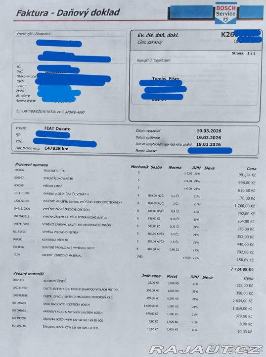 Fiat Ducato 2,3   s možností využití 1800