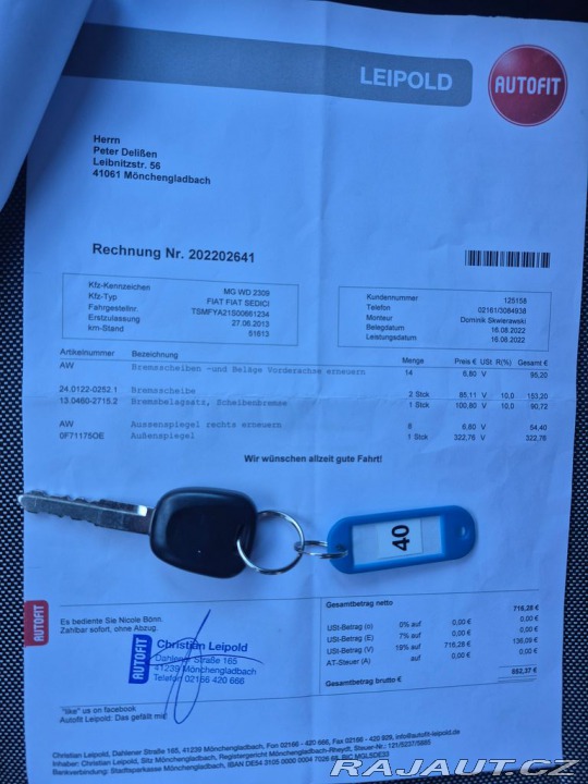 Fiat Sedici 1.6 Pop 4x2 88kW 2013